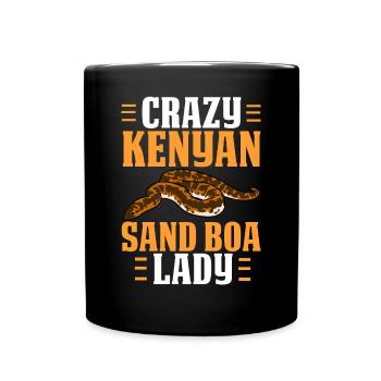 Schlangenbesitzer - Tasse einfarbig - Schwarz - Vorne