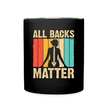 Funny Chiropractor Chiropractic Spine Adjustment - Full Colour Mug - black - Front