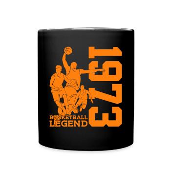 BASKETBALL LEGEND 1973 BASKETBALL 53RD BIRTHDAY - Full Colour Mug - black - Front