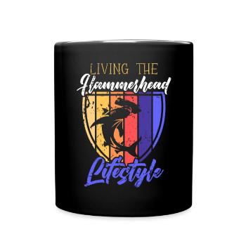 Hammerhead Shark Lover Marine Biology Underwater - Mug uni - noir - Devant