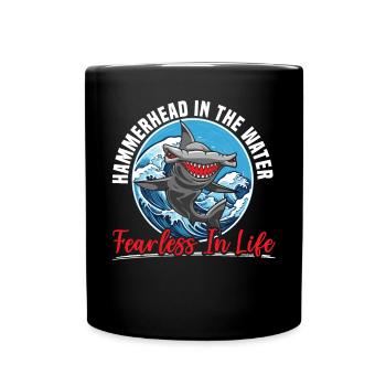 Hammerhead Shark Lover Marine Biology Underwater - Mug uni - noir - Devant