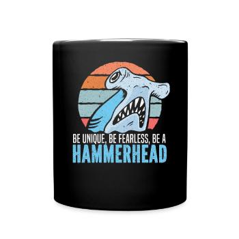 Hammerhead Shark Lover Marine Biology Underwater - Mug uni - noir - Devant