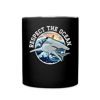 Hammerhead Shark Lover Marine Biology Underwater - Mug uni - noir - Devant