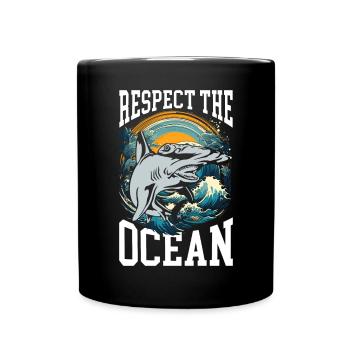 Hammerhead Shark Lover Marine Biology Underwater - Mug uni - noir - Devant