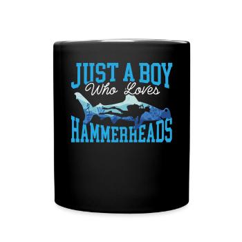 Hammerhead Shark Lover Marine Biology Underwater - Mug uni - noir - Devant