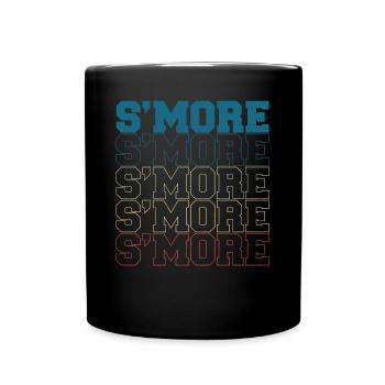 Camper Vintage Smore Marshmallow Retro - Mug uni - noir - Devant