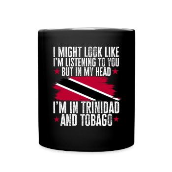 Drapeau de Trinité-et-Tobago - Mug uni - noir - Devant