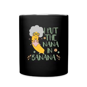 J’ai mis la Nana dans la banane - Mug uni - noir - Devant