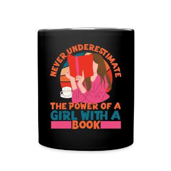 Feminist Never Underestimate The - Full Colour Mug - black - Front