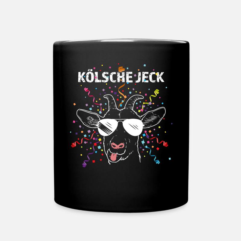 Kölsche Jeck Karneval Fasching Konfetti Colonia - Tasse einfarbig - Schwarz
