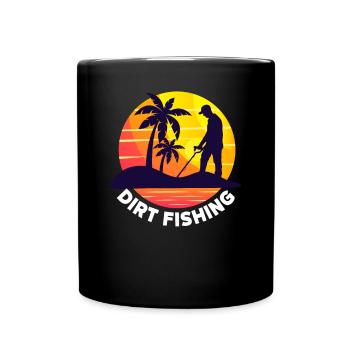 Funny Probing Metal Detector Detector - Full Colour Mug - black - Front