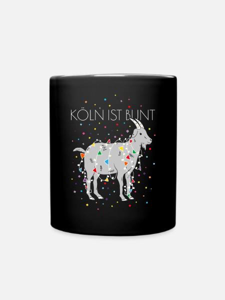Köln Pride Schwul Gay LGBTQ Geißbock Fußballfan - Tasse einfarbig - Schwarz