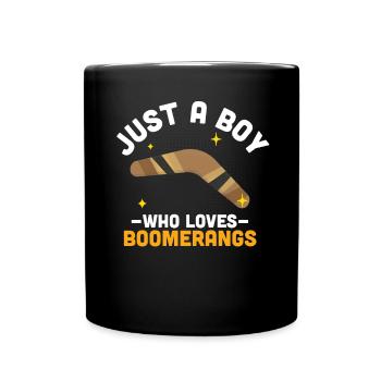 Boomerang - Mug uni - noir - Devant