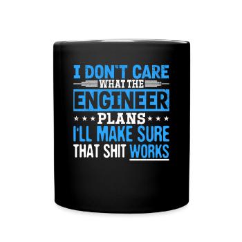 I'll make the shit work - Full Colour Mug - black - Front