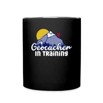 Géocacheur en formation - Geocaching Geocacher - Mug uni - noir - Devant