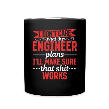 I'll make the shit work - Full Colour Mug - black - Front