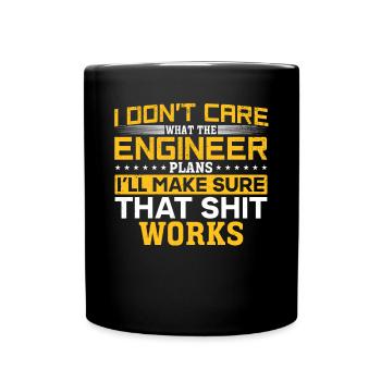 I'll make the shit work - Full Colour Mug - black - Front