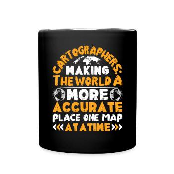 Cartographes - Mug uni - noir - Devant