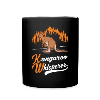 Kangaroo Whisperer Australia Kangaroo - Full Colour Mug - black - Front