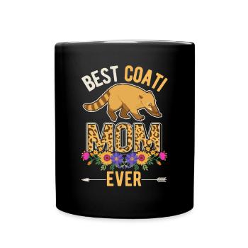 Meilleure maman coati - Mug uni - noir - Devant