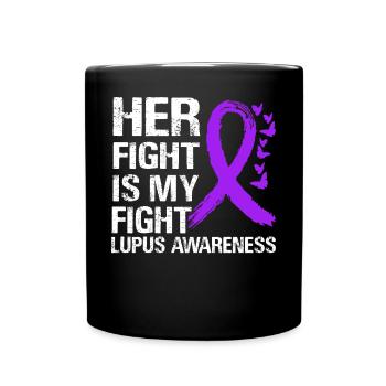 Lupus Bewusstsein - Tasse einfarbig - Schwarz - Vorne