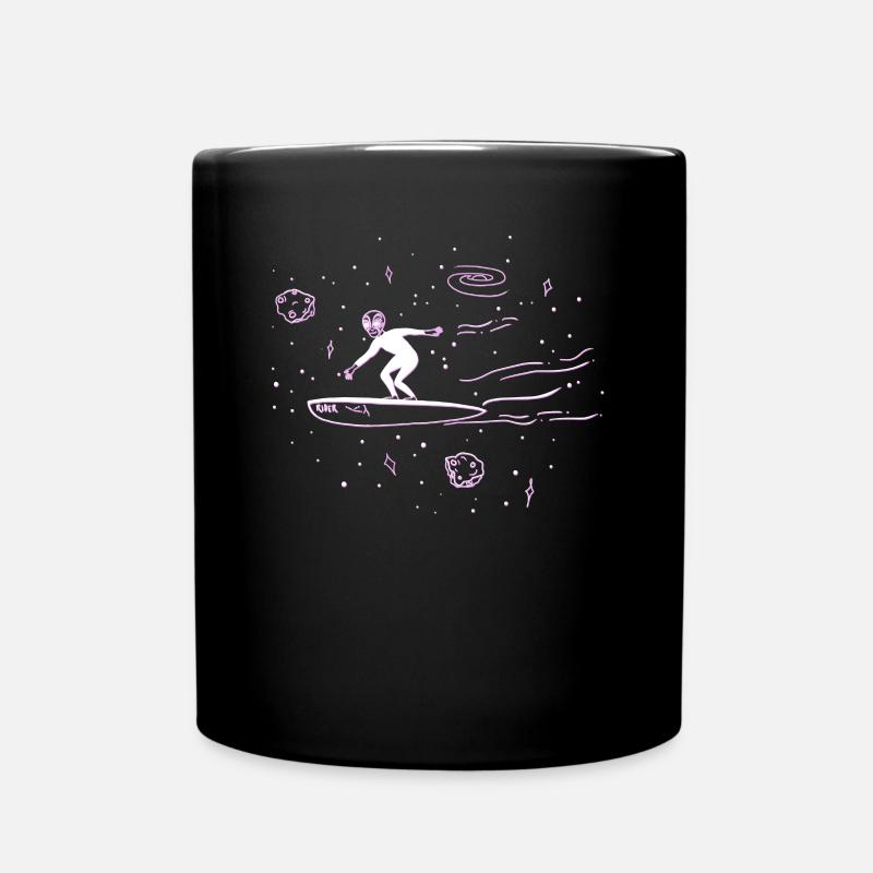 Surfer Conspiracy Außerirdischer Ufo Alien - Mug uni - noir