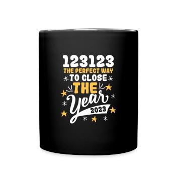 the last day of 2023 is 123123 - Tasse einfarbig - Schwarz - Vorne