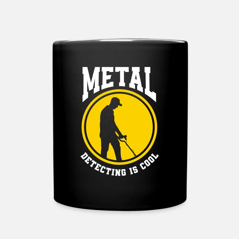 Lustiges Sondeln Metalldetektor Sondengänger - Tasse einfarbig - Schwarz