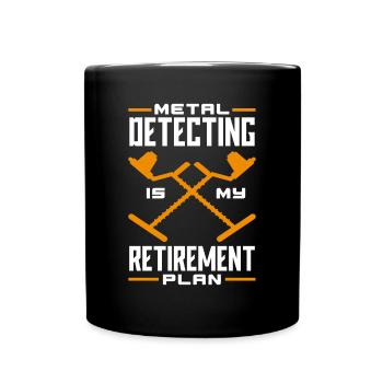Funny Probing Metal Detector Detector - Full Colour Mug - black - Front