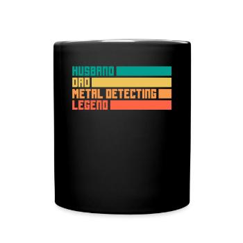 Funny Probing Metal Detector Detector - Full Colour Mug - black - Front
