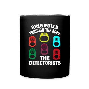 Funny Probing Metal Detector Detector - Full Colour Mug - black - Front