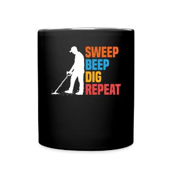 Détecteur de métaux à sondage amusant - Mug uni - noir - Devant