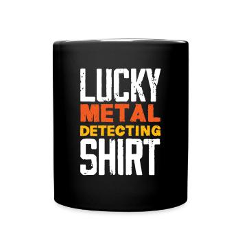 Funny Probing Metal Detector Detector - Full Colour Mug - black - Front