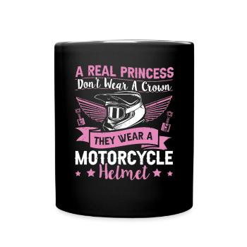 A Real Princess Dont Wear A Crown The Wear A - Tasse einfarbig - Schwarz - Vorne