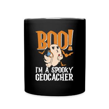 Geocaching Geocacher Cadeau d’Halloween - Mug uni - noir - Devant