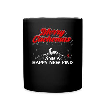 Joyeux Cachemas Geocaching Noël - Mug uni - noir - Devant