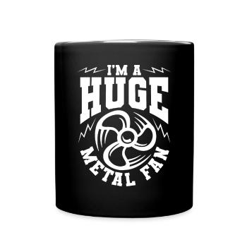 Huge Metal fan - Full Colour Mug - black - Front