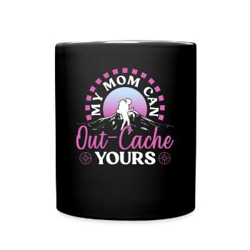 Géocachette Maman Maman Géocacheur - Mug uni - noir - Devant