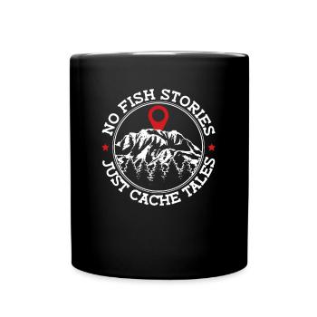 Geocaching Geocacher Spruch - Full Colour Mug - black - Front
