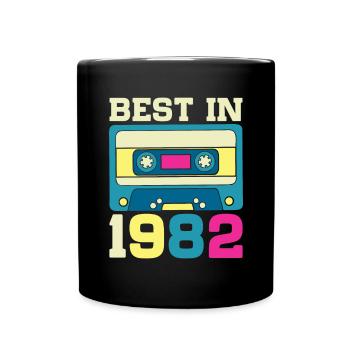 Beste im Jahr 1982 - Tasse einfarbig - Schwarz - Vorne