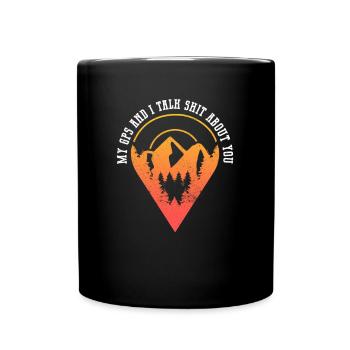 GPS Dire Funny Geocaching Geocacher - Mug uni - noir - Devant