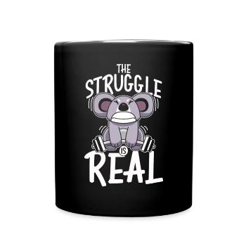 The fight is real - Full Colour Mug - black - Front