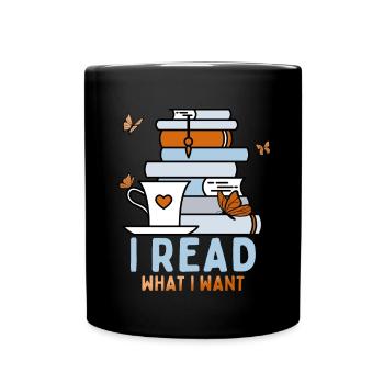 J’ai l’air mieux quand je lis à propos d’un livre - Mug uni - noir - Devant