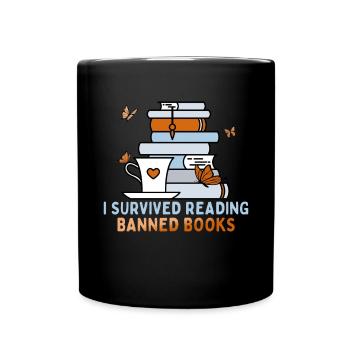 Je suis un maniaque du livre Drôle de lecture en disant - Mug uni - noir - Devant