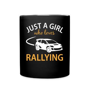 Rallye de voitures de course Dire cadeau Dames Filles - Mug uni - noir - Devant