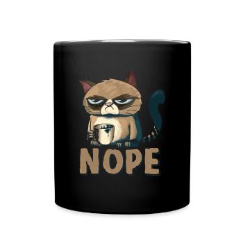 Nope Cat - Mug uni - noir - Devant