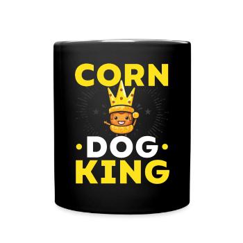 Corn Dog Lover Hot Dog Corndog Sausage Hotdog - Full Colour Mug - black - Front