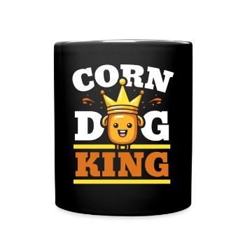 Corn Dog Lover Hot Dog Corndog Sausage Hotdog - Full Colour Mug - black - Front