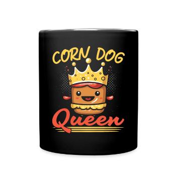 Corn Dog Lover Hot Dog Corndog Sausage Hotdog - Full Colour Mug - black - Front