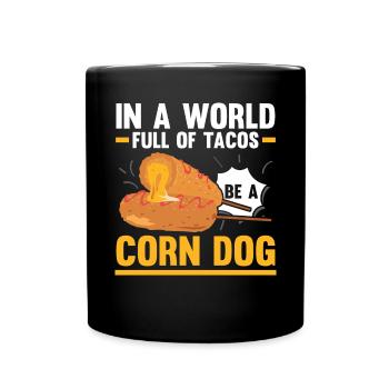 Corn Dog Lover Hot Dog Corndog Saucisse Hotdog - Mug uni - noir - Devant